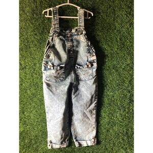 Jeans Overalls Girls Size 2T Cuffed Detail Denim Skinny Leg